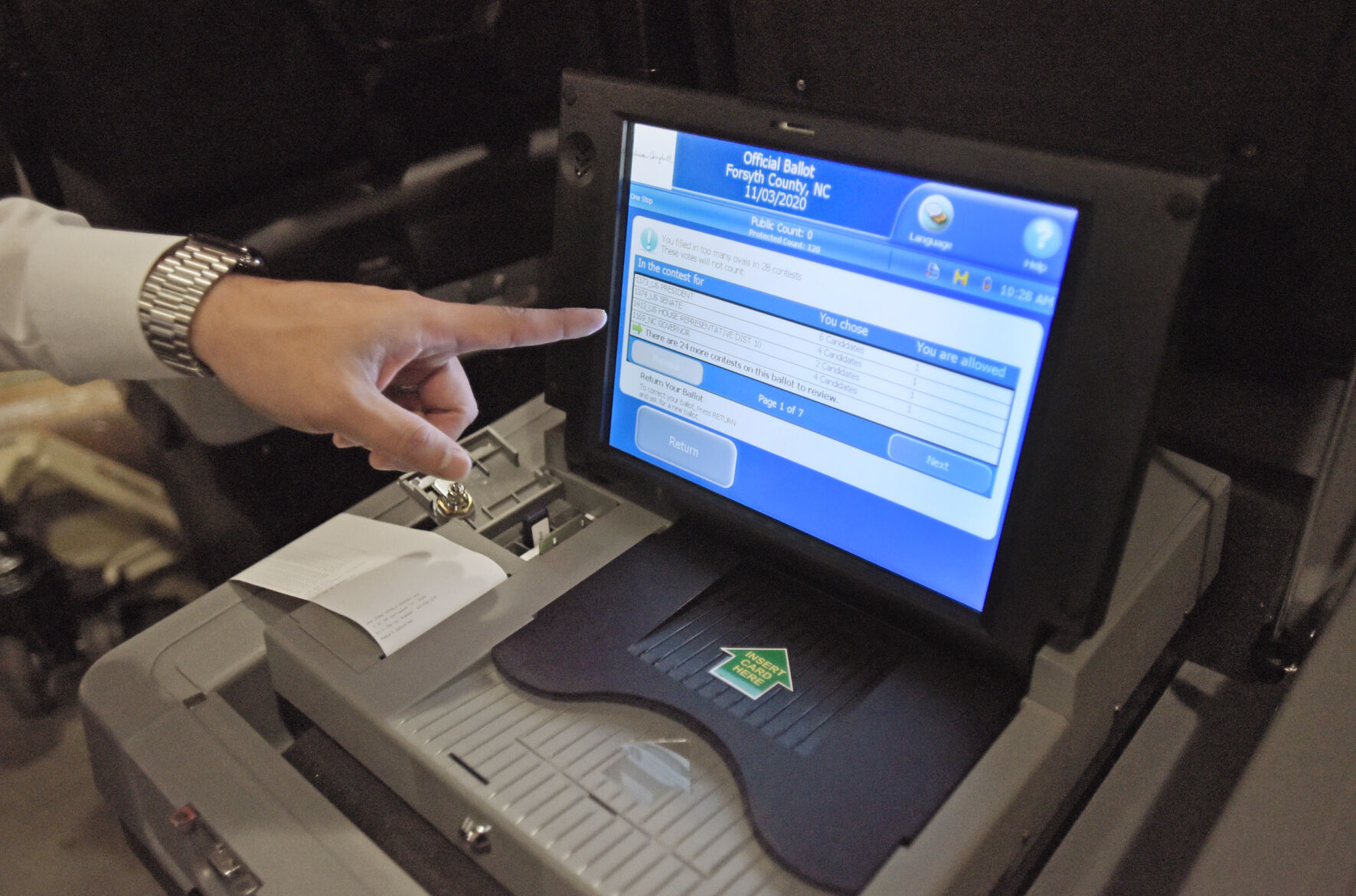 Forsyth elections testing